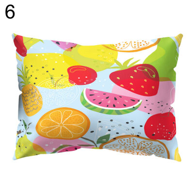 

Colorful Fruit Printed Throw Pillow Case Sofa Bed Cushion Cover Home Decor