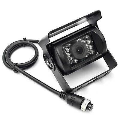 

12V-24V 4Pin Bus Truck Heavy Duty Waterpoof IR Night Reversing Camera 10M Cable