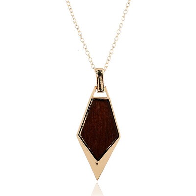 

1Pcs Fashin Women Creative New Geometric Figure Metal Pendant Necklace Simple Woody Long Woolen Sweater Chain