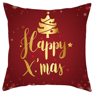 

Siaonvr Merry Christmas Short Plush Pillowcase Sofa Pad Set Home Decoration 18x18 Inch