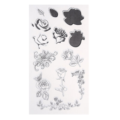 

Transparent Clear Stamp DIY Silicone Seals Scrapbooking Card 34