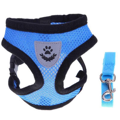 

Pet Mesh Breathable Vest Harness Leash Puppy Walking Traction Rope Strap
