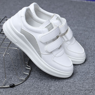 

2018 Spring New Lazy hook&loop White Shoes Female Students Summer&Autumn Korean Joker Velcro Leisure Female Shoes