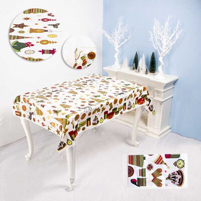 

Creative PVC Christmas Xmas Tablecloth Table Cloth Disposable Party Home Decor
