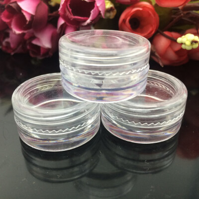 

〖Follure〗100X Clear Plastic Sample Container Mini Bottle Pot Jars Cosmetic Tools 5ml