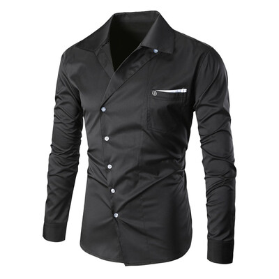 

Toponeto Men Casual Summer Solid Button Long Sleeve Turn-down Collar T-Shirt Top Blouse