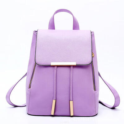 

Fashion Women Zipper Backpack Casual PU Leather Bag