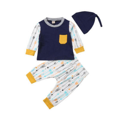 

Infant Baby Boy Girl Arrow T-shirt TopsPants Leggings 2Pcs Outfits Set Clothes