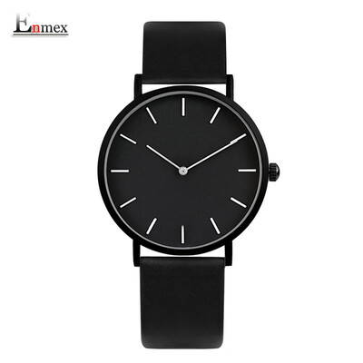 

Enmex Two-Needle Light&Thin Steel Woven Quality Watch Simple Calendar Mysterious Cold Watch