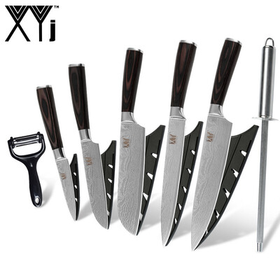 

Multifunction Peeler Cooking Kitchen Knives 5 Piece Stainless Steel Knife Sharpener Bar XYj Stainless Steel Kitchen Knife
