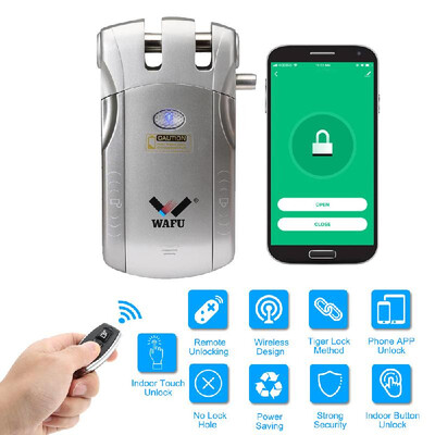 

WAFU HF-010W WiFi Smart Door Lock Tuya SmartLife Lock Security Invisible Keyless Entry Electronic Door Intelligent Lock Home Sma