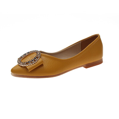 

Summer single shoe women flat sole shallow mouth grandmother shoes soft sole fashion belt buckle evening bean shoes