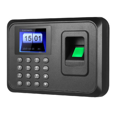 

24" TFT LCD Display USB Biometric Fingerprint Attendance Machine DC 5V1A Time Clock Recorder Employee Checking-in Reader A6