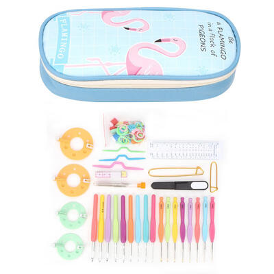 

Greensen DIY Craft Knitting Stitches Needles Pins Kit Crochet Hook Marker Tape Measure Sewing Accessory