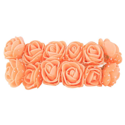 

12pcs Mini Foam Rose Artificial Flowers DIY Wreath Bridal Flowers Car Decor