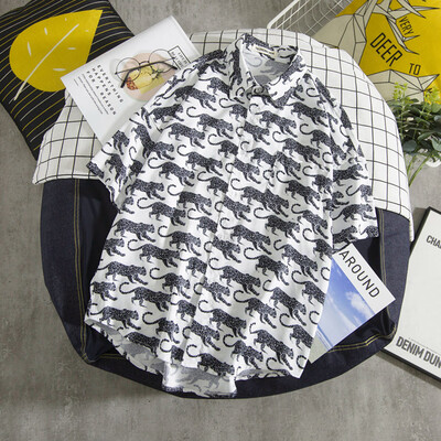 

Tailored Mens Summer Fashion Shirts Casual Short Sleeve Beach Tops Loose Casual Blouse