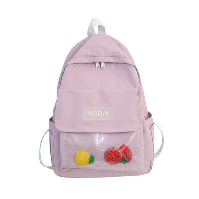 

Ins wind fruit summer fresh bag Japanese girls soft shoulder bag waterproof backpack for high school students