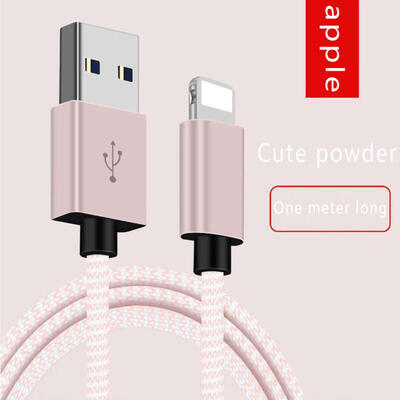 

Right Angled Lightning Charging Cable 1m 24A 90 Degree Braided Sync Date Cable For IPhone XSXRX8 Plus76 PlusSE