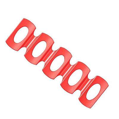 

Red Silicone Beer Drinking Bottle Storage Cushion Pad Beverages Foldable Holder Organizer