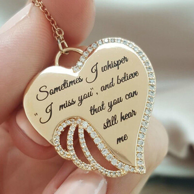 

Sweet Lady Engraved Letters Heart Cross Footprints Guardian Gold Silver Necklace Set Bohemian Women Wedding Party Jewelry Gifts