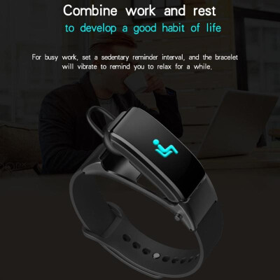 

B31 2 in 1 Smart Bracelet Bluetooth Headset Call Heart Rate Smart Band