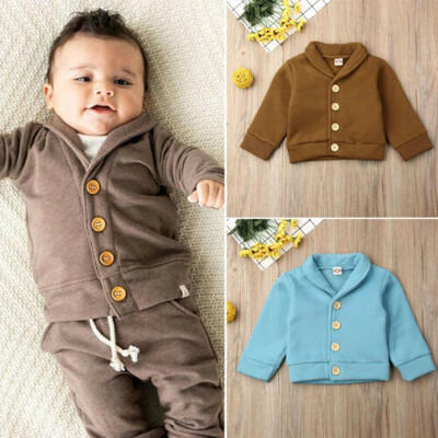 

US Casual Infant Kids Baby Boys Autumn Winter Clothes Top Jacket Coat Outwear