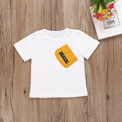 

Toddler Baby Kids Boy Outfit Clothes Short Sleeve T-shirtPrint Long Pants 1Set