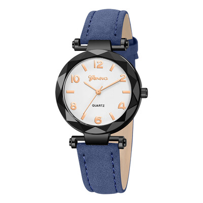 

RM Fashion Women s Leather Band Geneva Analog Quartz Diamond Wrist Watch Watches