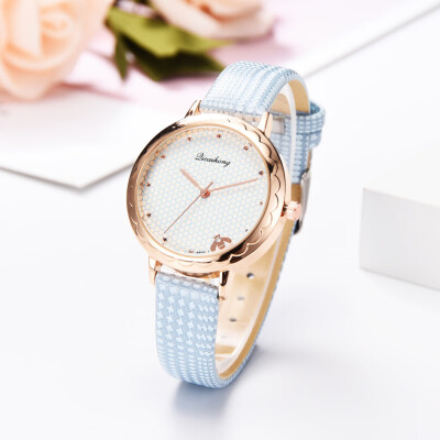 

〖Follure〗Fashion Simple Casual Ladies Watch Bee Home Dial Leather With Strap Ladies Watch