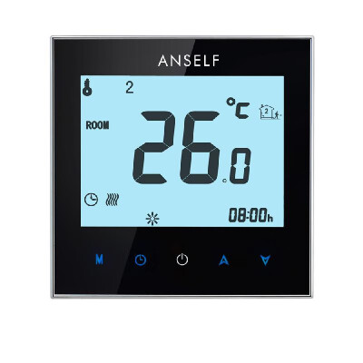 

16A 110-230V Weekly Programmable LCD Display Touch Screen Electric Heating Thermostat Room Temperature Controller