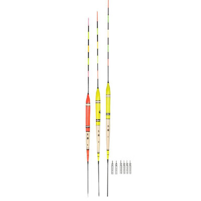 

3pcs Fishing Floats Buoyancy Long Floats Lake Fishing Pole Floats Set Fishing Tackle Electronic Luminous Multicolor