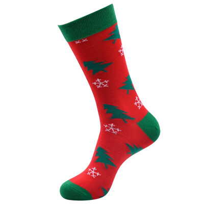 

Gobestart Casual Work Business Socks 3D Christmas Santa Elk Printing Medium Sports Socks