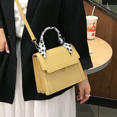 

High-grade small bag Western style silk scarves handbags handbags new 2019 French niche ins messenger bag