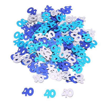 

600pcsBag 3040 Age Number Sequins Birthday Confetti Party Wedding Decor