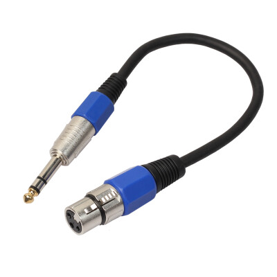 

3P XLR Female Jack to 14" 635mm Male Plug Stereo Microphone Adapter Cable