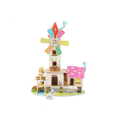 

Gotoamei 3D Paper Board Puzzle Early Learning Construction Assemble Toy Children Gift