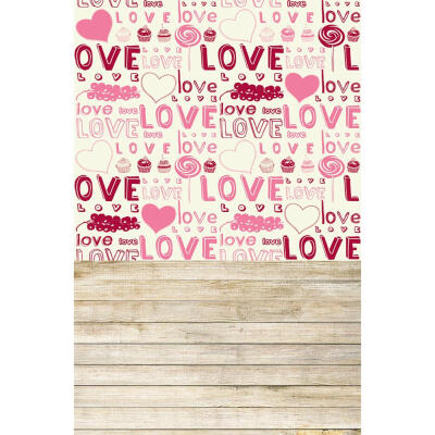 

Love Graffiti Valentine Day Photography Backdrops Romantic Studio Art Cloth