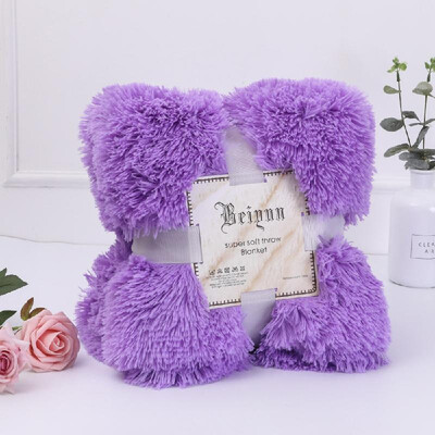 

Large And Small Soft Autumn Winter Warm Shaggy Faux Fur Gift Double Bed Sofa Blanket