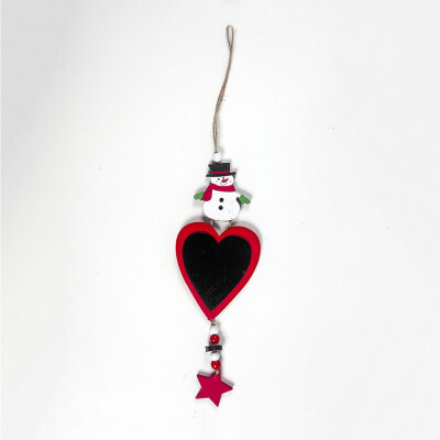 

Tailored Christmas Wooden Painted Pendants Painted Snowman Small Tree Strings