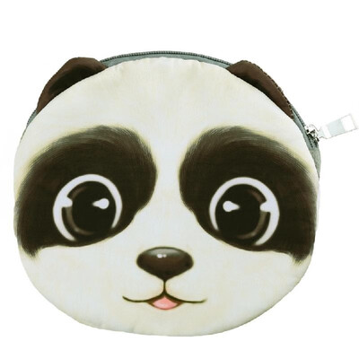 

Cute Fashion Women Chain Bag Animal Print Zipper Closure Removable Metal Strap Small Clutch Bag