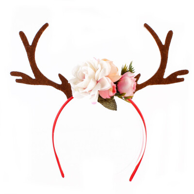 

Toponeto Christmas Cute Headband Santa Xmas Party Decor Double Hair Band Clasp Head Hoop
