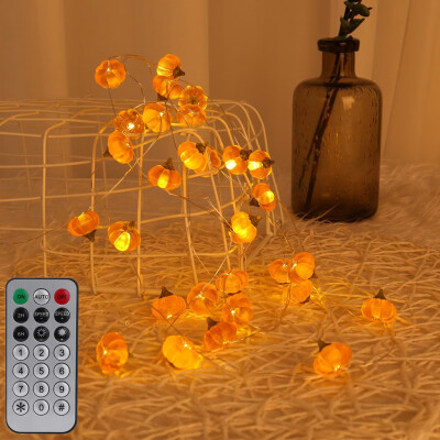 

〖Follure〗Pumpkin String Lights 30 LED 10ft Operated With 12-Modes Remote Control