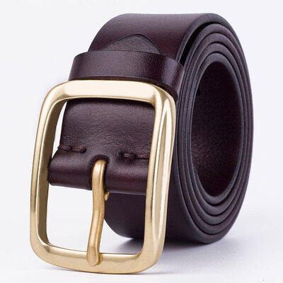 

Explosion retro ladies leather belt Korean version of the wild pin buckle leather belt female fashion casual decorative