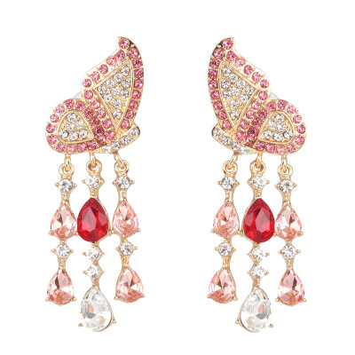 

2019 new Fashion za Brand crystal geometirc Drop Earring For Women Party Gifts ethnic Statement rhinestone Earrings Jewelry