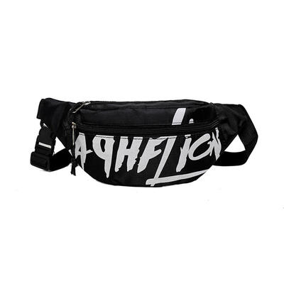 

Hip Hop Unisex Nylon Shoulder Waist Fanny Belt Pack Letter Print Chest Bags