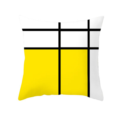 

〖Follure〗Yellow Polyester Pillow Case Sofa Car Waist Throw Cushion Cover Home Decoration