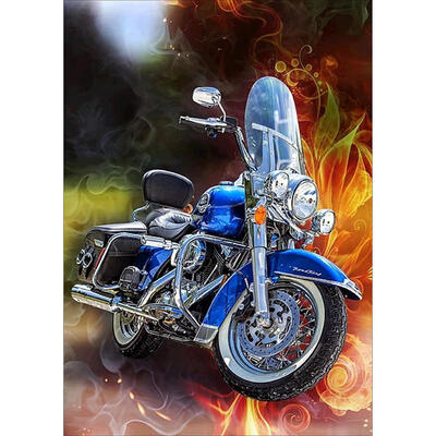

5D DIY Full Drill Diamond Painting Motorcycle Cross Stitch Embroidery Kit