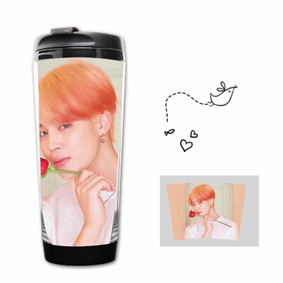 

Kunandroc KPOP BTS Bangtan Boys Map of The Soul Persona Stainless Steel Water Drinking Bottle Curve Cup 12oz