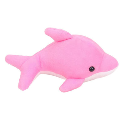 

Cute Cartoon Velvet Dolphin Doll Baby Swimming Water Absorption Bathing Toy
