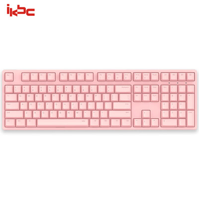 

Ikbc C210 mechanical keyboard wired keyboard game keyboard 108 key original cherry axis cherry axis eat chicken artifact notebook keyboard pink red axis